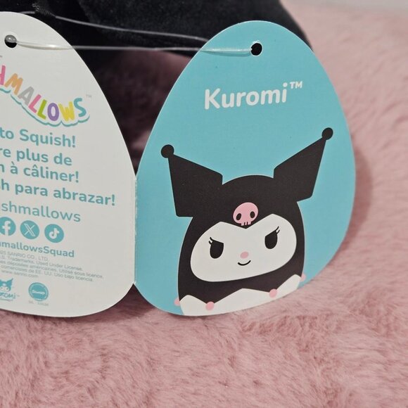 New SQUISHMELLOW SANRIO KUROMI 8-IN PLUSH - Picture 3 of 3